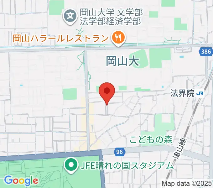 ピアノレンタルスタジオ アーデルの地図