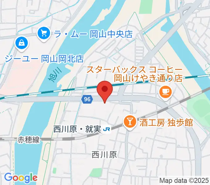 ラッシュミュージックアカデミーの地図
