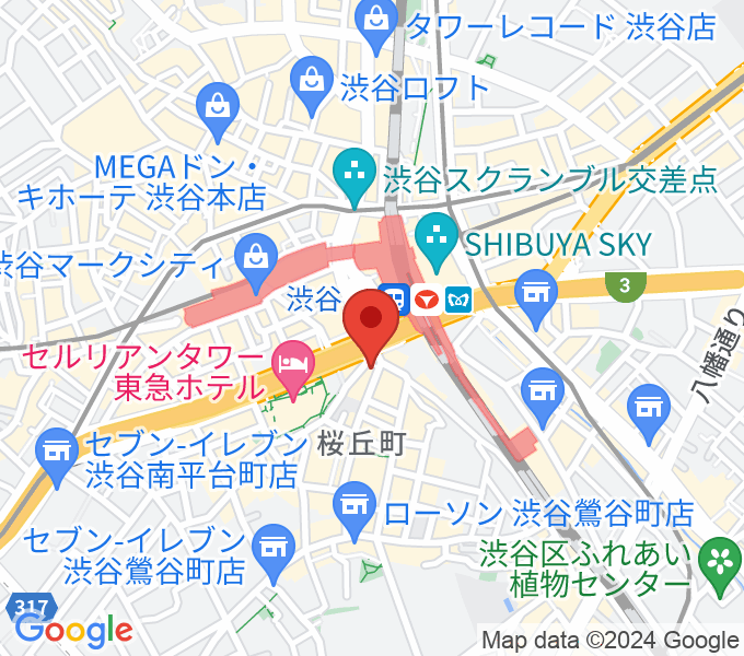 宮地楽器 MUSICJOY渋谷の場所