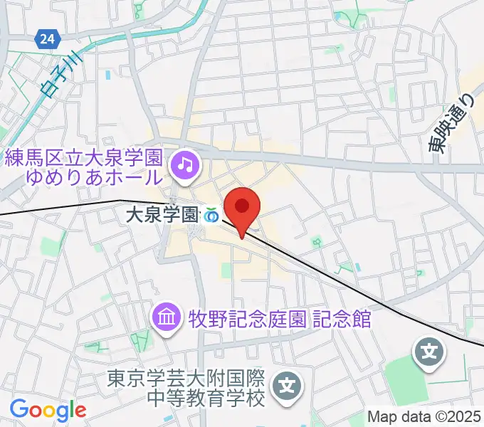 武蔵野楽器セサミクラブの地図