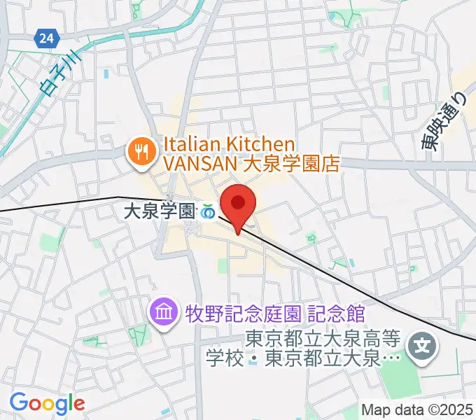 武蔵野楽器セサミクラブの地図