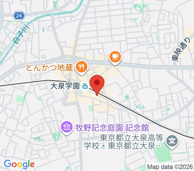 武蔵野楽器セサミクラブの地図