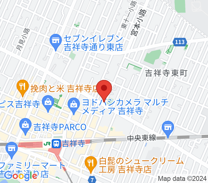 吉祥寺スタジオ・レダの場所