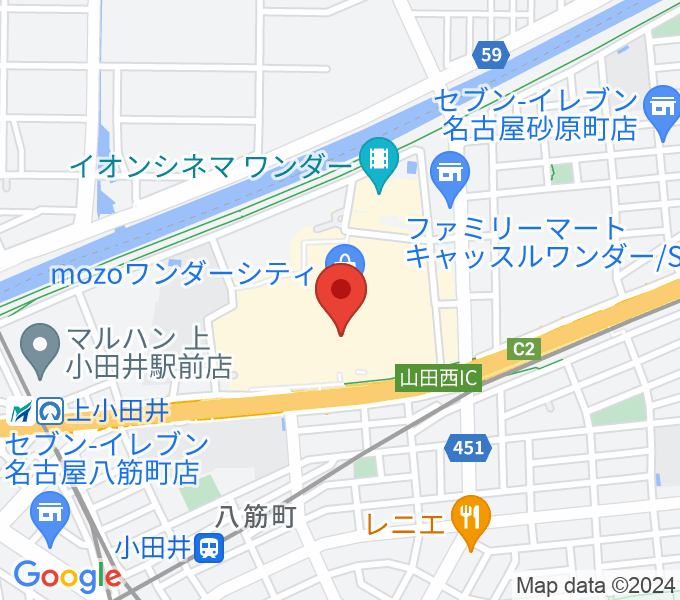 7thCODE名古屋ワンダーシティ店の場所