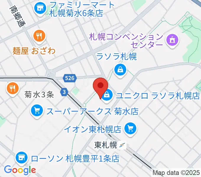 7thCODEラソラ札幌店スタジオの地図