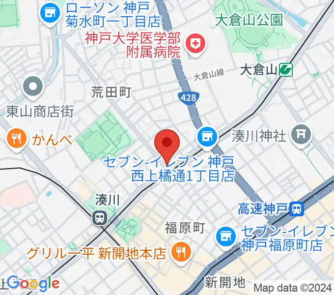 きどやバイオリン工房の地図