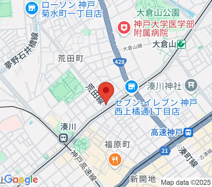 きどやバイオリン工房の地図