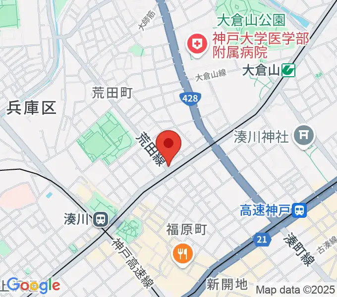 きどやバイオリン工房の地図