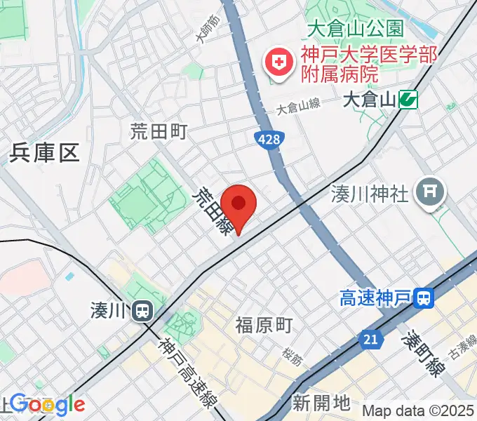 きどやバイオリン工房の地図