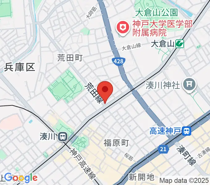 きどやバイオリン工房の地図