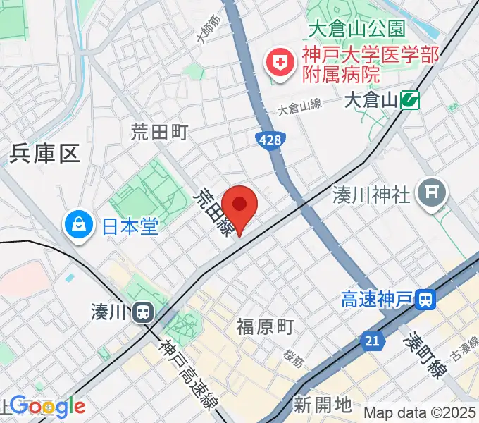 きどやバイオリン工房の地図