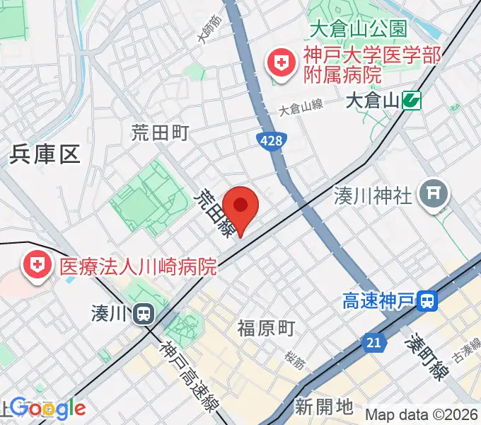 きどやバイオリン工房の地図