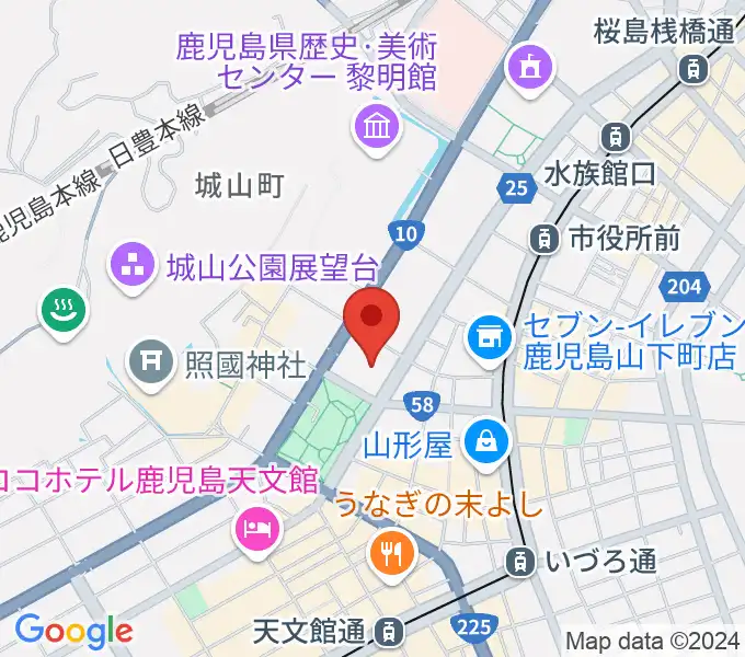 宝山ホールの地図