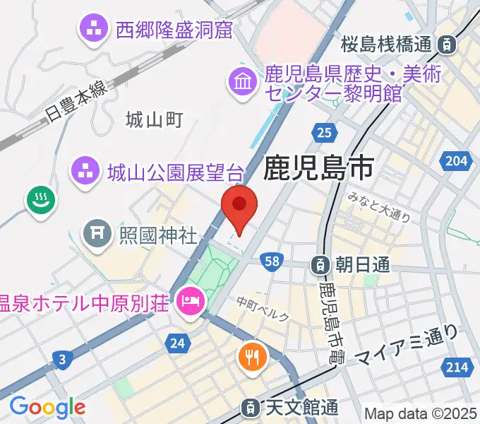 宝山ホールの地図