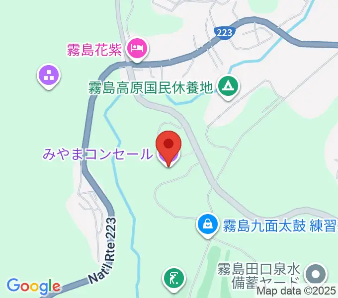 霧島国際音楽ホール みやまコンセールの地図