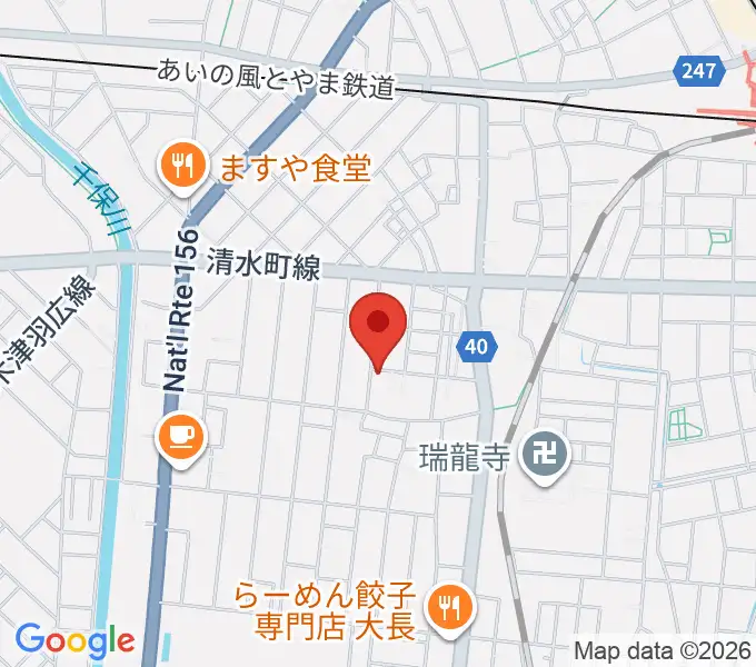 管楽器専門店ウィンズラボの地図