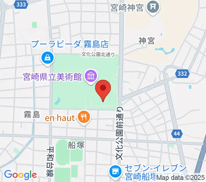 メディキット県民文化センターの地図