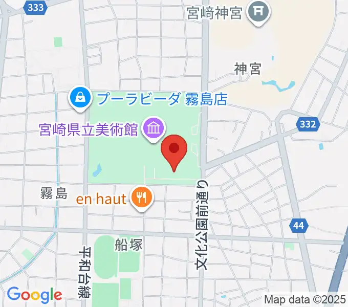 メディキット県民文化センターの地図