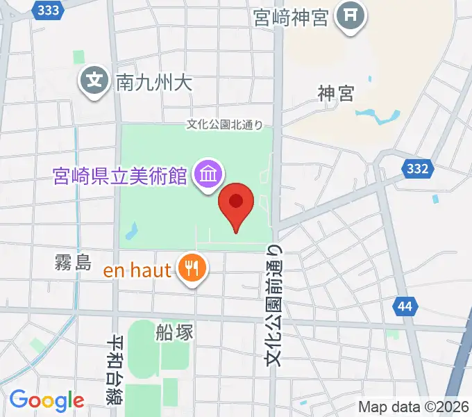 メディキット県民文化センターの地図