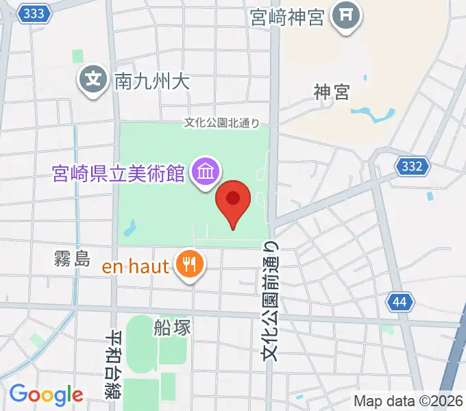 メディキット県民文化センターの地図