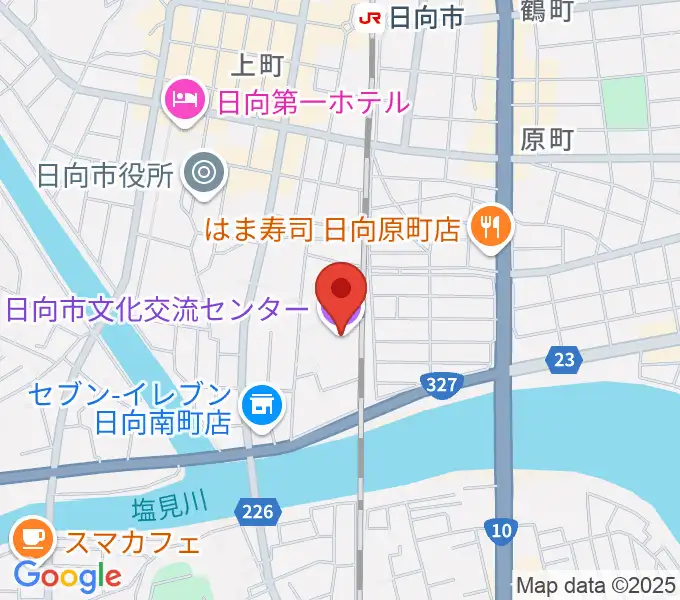 日向市文化交流センターの地図