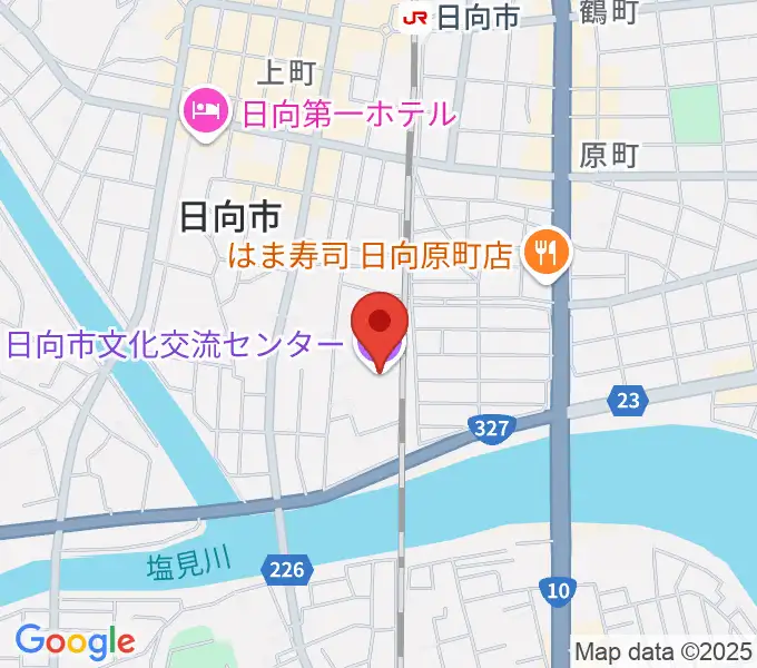 日向市文化交流センターの地図