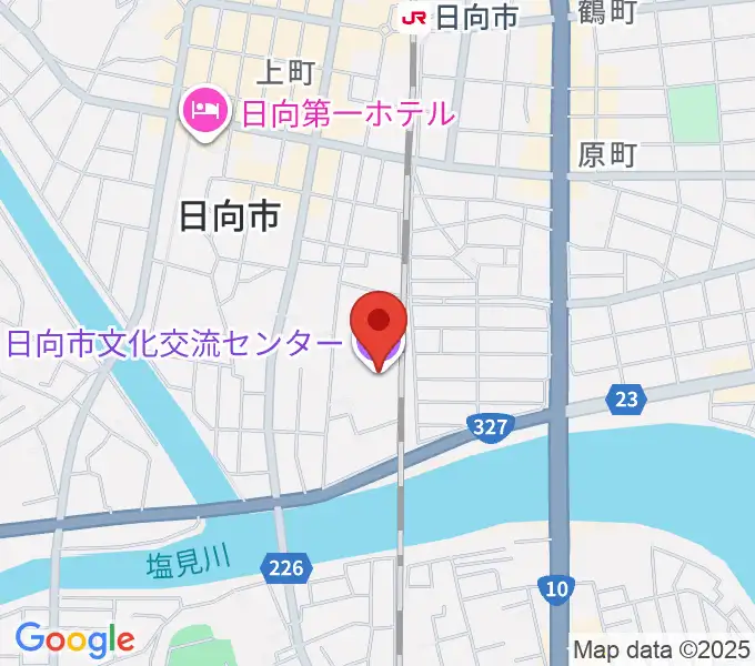 日向市文化交流センターの地図
