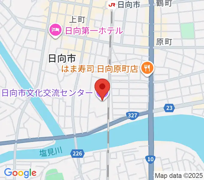 日向市文化交流センターの地図