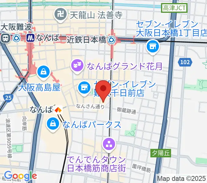 松本楽器M&Gピアノサービスセンターの地図