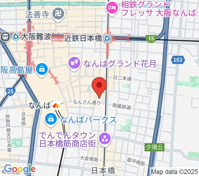 松本楽器M&Gピアノサービスセンターの地図