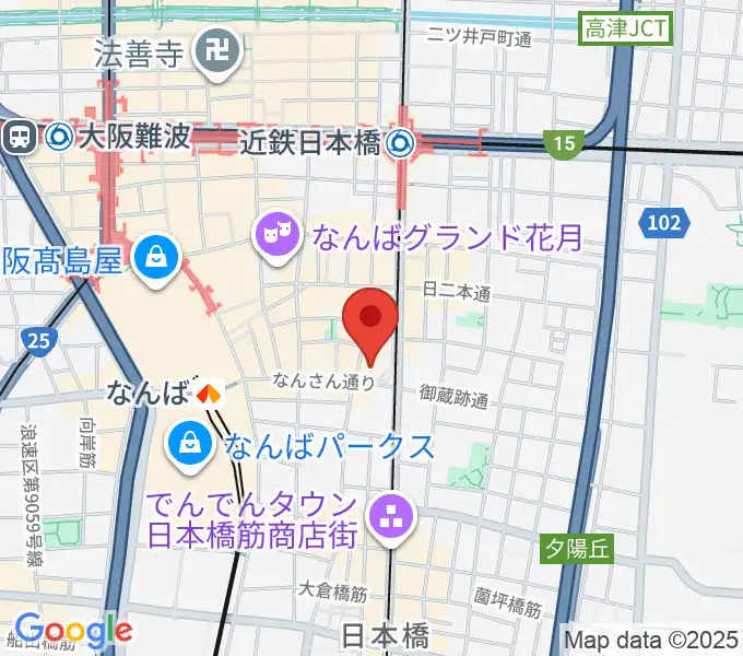 松本楽器M&Gピアノサービスセンターの地図