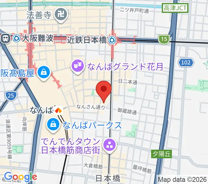 松本楽器M&Gピアノサービスセンターの地図