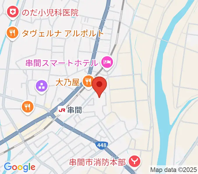 串間市文化会館の地図