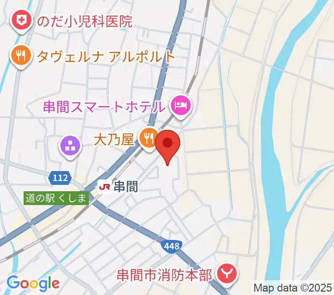 串間市文化会館の地図