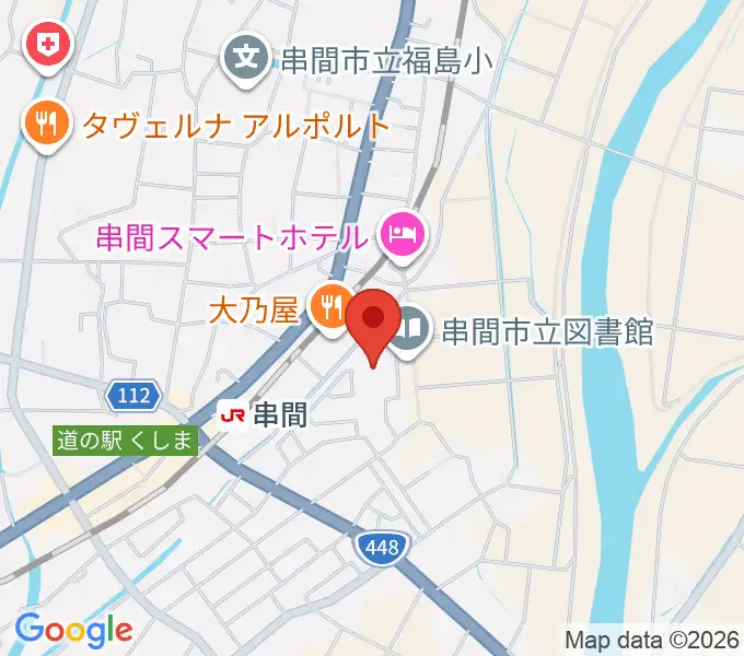 串間市文化会館の地図