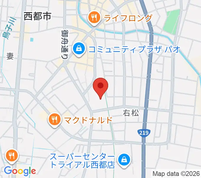西都市民会館の地図