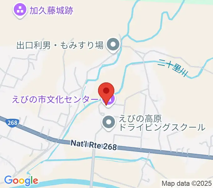 えびの市立文化センターの地図
