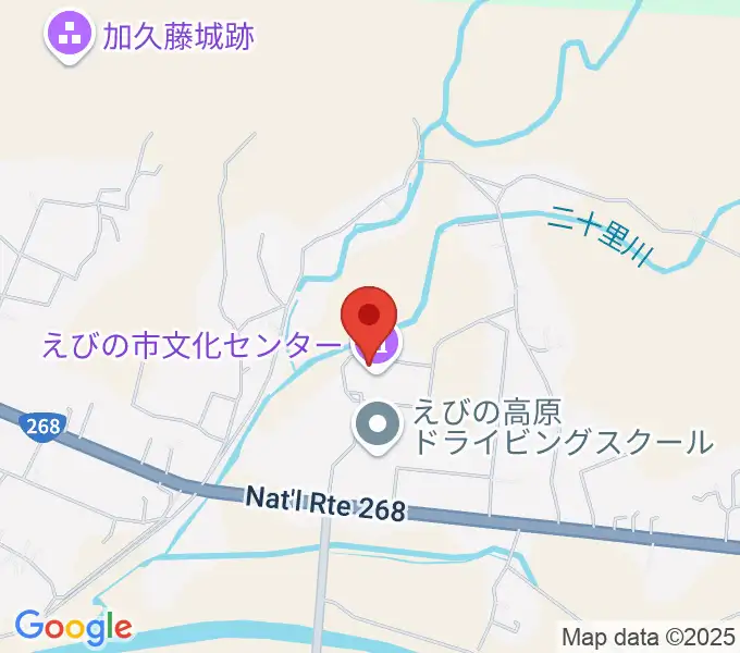 えびの市立文化センターの地図