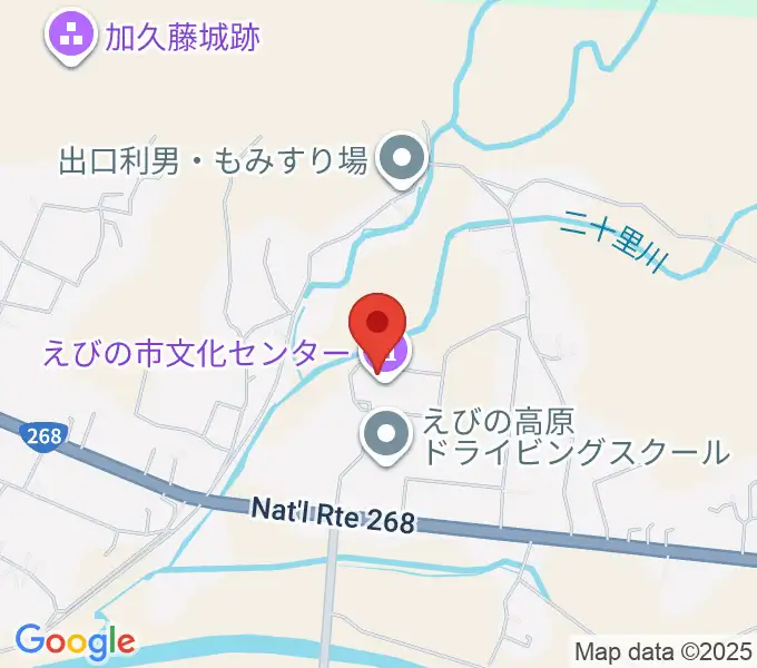 えびの市立文化センターの地図