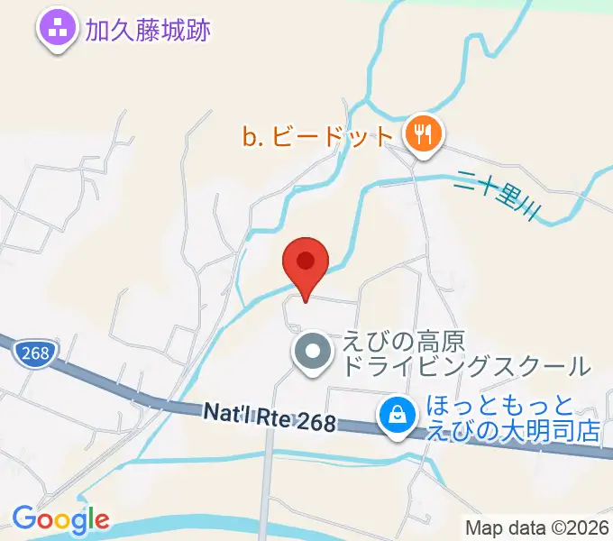 えびの市立文化センターの地図