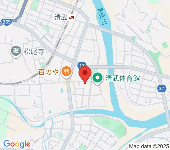 宮崎市清武文化会館の地図