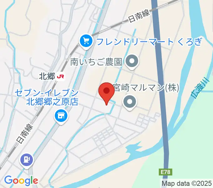 日南市北郷ふれあい交流センターの地図