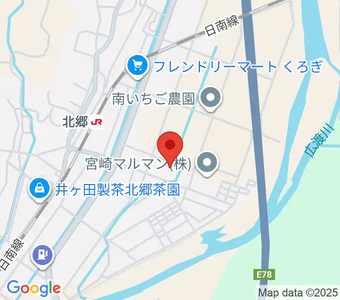 日南市北郷ふれあい交流センターの地図