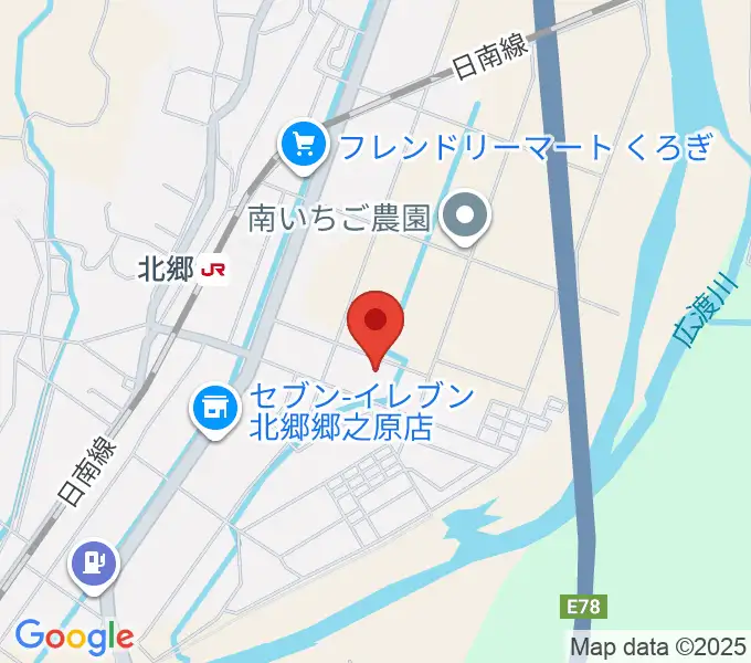 日南市北郷ふれあい交流センターの地図