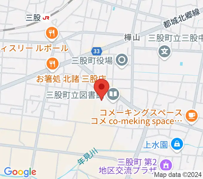 三股町立文化会館の地図