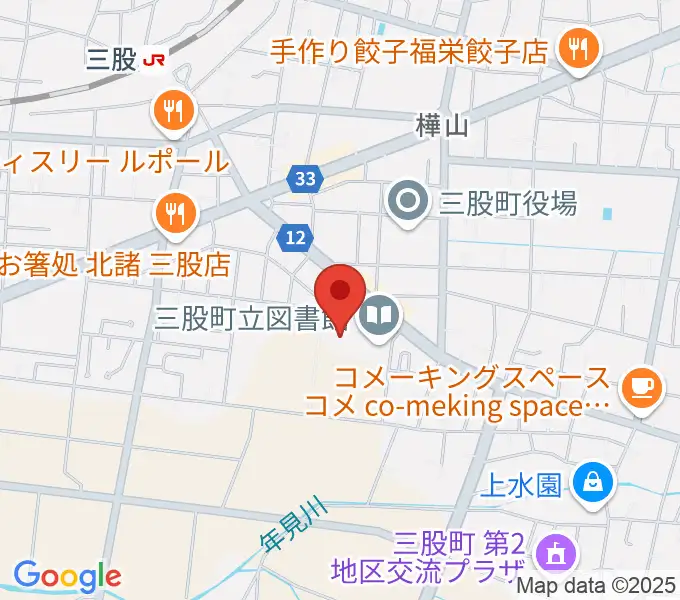三股町立文化会館の地図