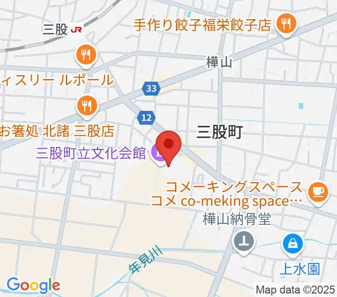 三股町立文化会館の地図