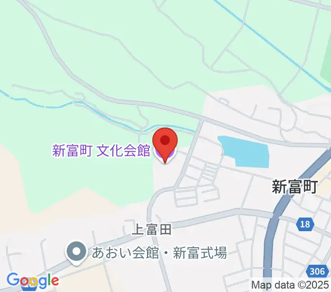 新富町文化会館の地図