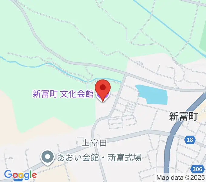新富町文化会館の地図