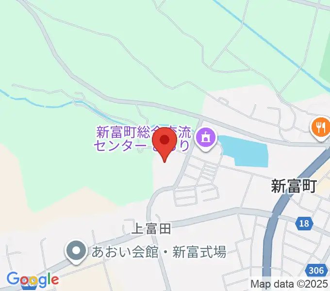 新富町文化会館の地図
